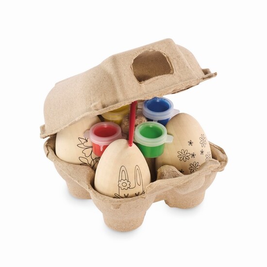 Malset Holz-Ostereier