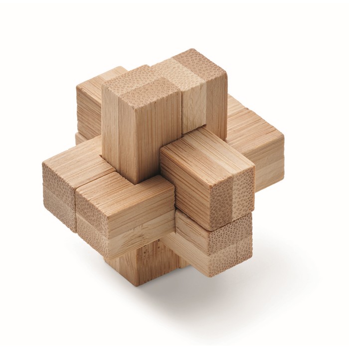 Holzpuzzle/Gehirnjogging Bambus