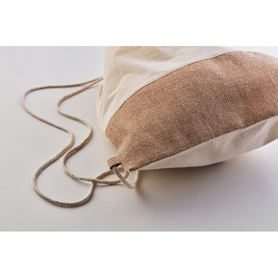 Beutel mit Kordelzug Jute