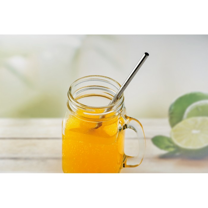 Edelstahl Trinkhalme-Set