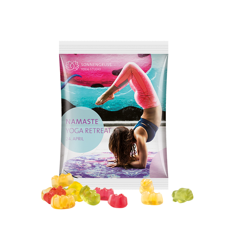 Maxitüte, Folie weiß, Trolli Premium Bärchen