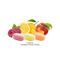 Fruchtmix Bonbon im weißen Flowpack