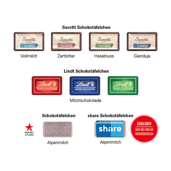 Täfelchen Adventskalender Trikot ECO, share Napolitain