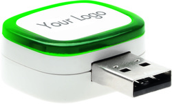 USB-Lampe grün mit LED als Taschenlampe für Powerbanks N-m 294