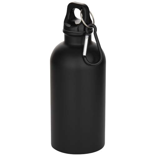 Oregon 400 ml matte RCS-zertifizierte einwandige Trinkflasche aus recyceltem Edelstahl mit Karabinerhaken