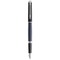 Waterman Hemisphere Color-Block Füllfederhalter mit Palladiumbeschichtung (blaue Mine)