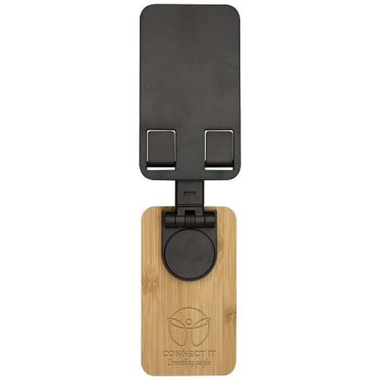 Alfirk Klappbare Smartphonehalterung  aus recyceltem Kunststoff mit Bambusdetails