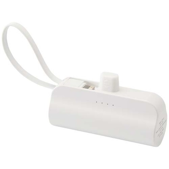 Alnair 10 W 5000 mAh Typ C Powerbank aus recyceltem Kunststoff mit integriertem Klappständer und 2 in 1 Kabel