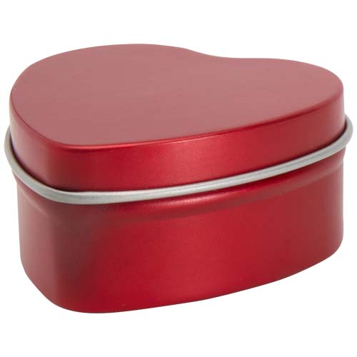 Blissful Herzförmige Zinnkerze mit Vanille Duft