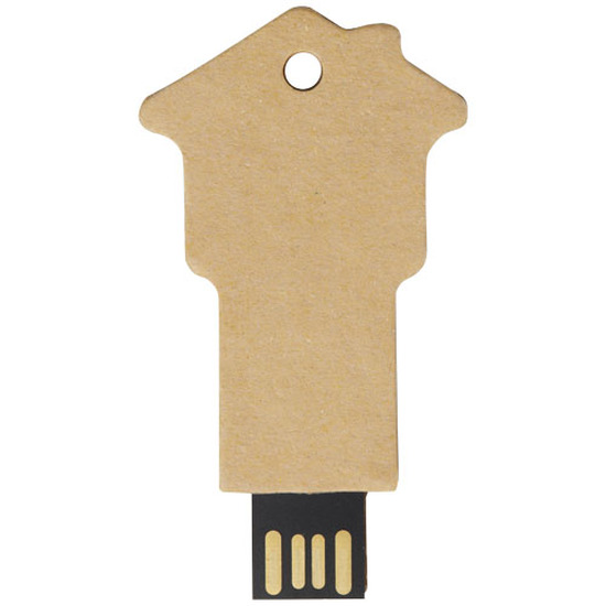 Haus USB-Stick 2.0 aus recyceltem Papier