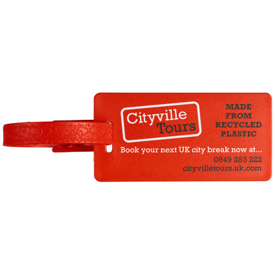 River Gepäckanhänger mit Fenster aus recyceltem Material