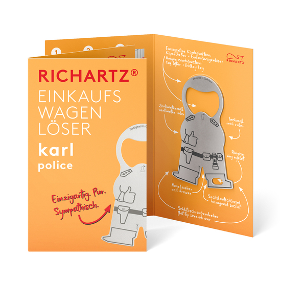 RICHARTZ® EINKAUFSWAGENLÖSER karl police