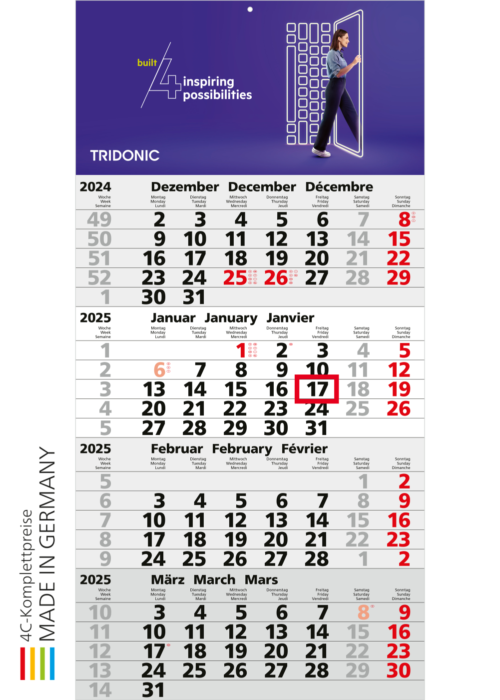 4-Monats-Kalender Mega 4 Post Bestseller