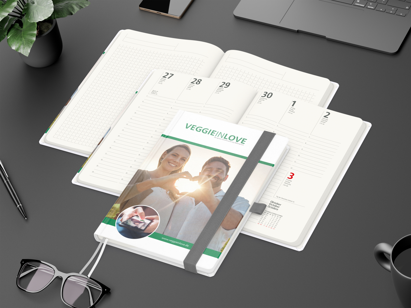 Wochenplaner Match-Hybrid A5 Cover-Star Recycling-Matt