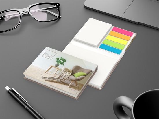 Haftnotiz-Set Brüssel White Cover-Star Recycling-Matt, 50/50 Blatt