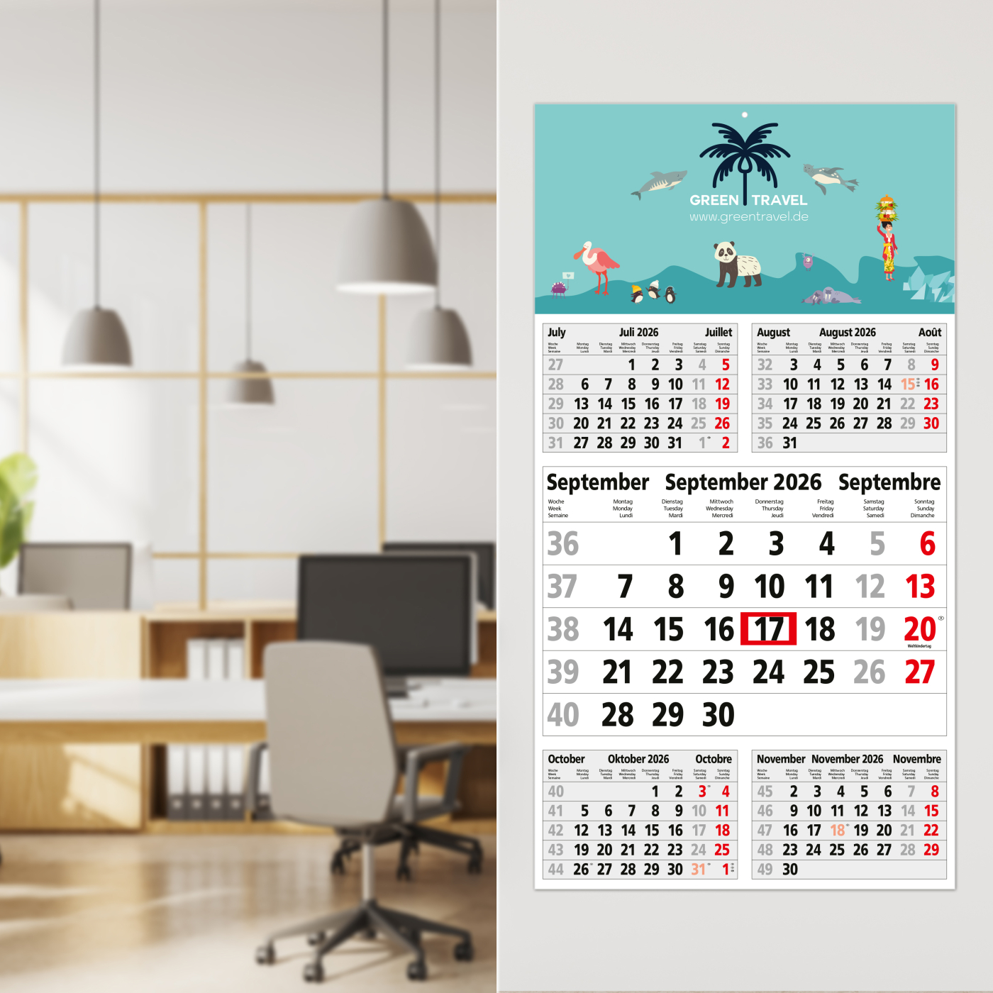 5-Monatskalender Budget 5 Bestseller (Einblatt)