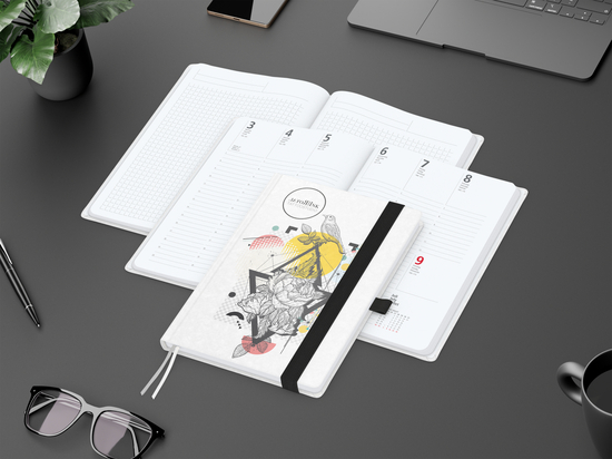 Wochenplaner Match-Hybrid White A5 Natura Bestseller