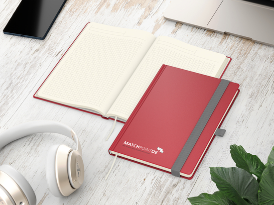 Notizbuch Vision-Book Creme A5 Bestseller inkl. Siebdruck-Digital