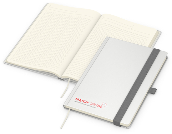 Notizbuch Vision-Book Creme A5 Bestseller inkl. Siebdruck-Digital