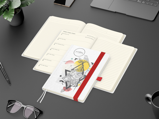 Wochenplaner Match-Hybrid Creme A5 Natura Bestseller