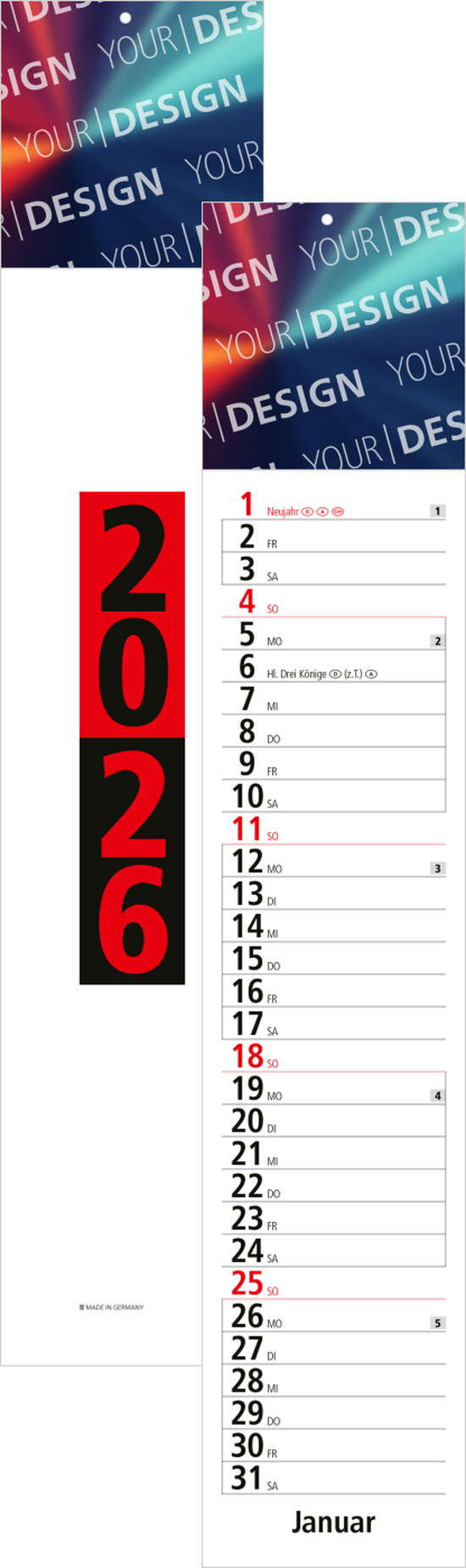 Streifenkalender Trend Bestseller