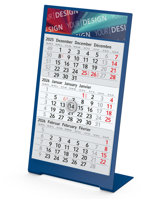 Tischkalender Desktop 3 Color, 2-Jahres-Kalendarium Bestseller