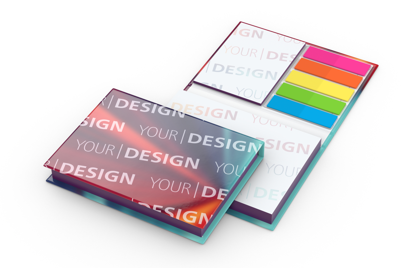 Haftnotiz-Set Prag Bookcover Individuell, 100/25 Blatt