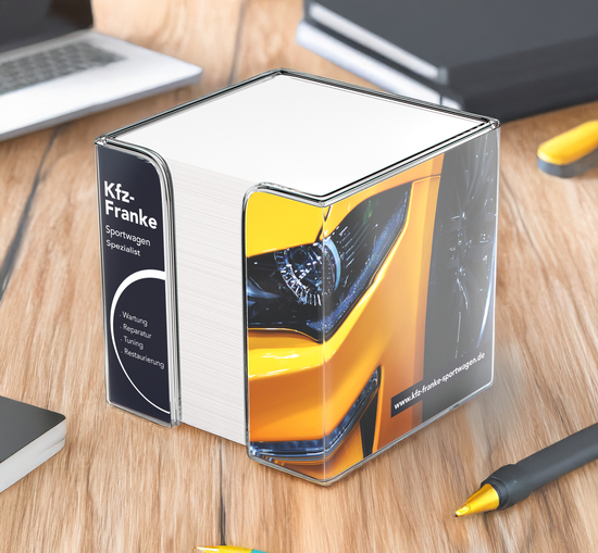 Notizzettel-Box Memo-Box Kunststoff