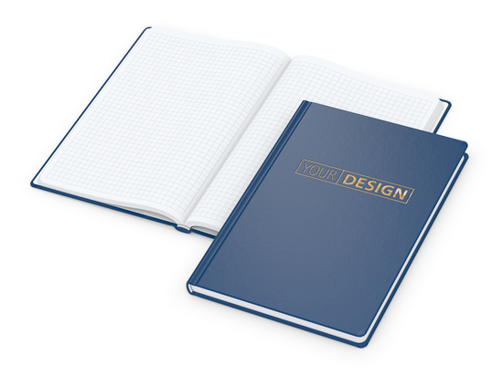 Notizbuch Easy-Book Basic Bestseller, A5, dunkelblau inkl. Goldprägung
