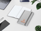 Notizbuch Easy-Book Comfort Bestseller, Pocket, silber inkl. Kupferprägung