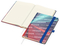 Notizbuch Match-Book Creme Bestseller, A5, Cover-Star, gloss-individuell, mittelblau