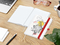 Notizbuch Match-Book White Bestseller, A5, Natura, individuell, rot