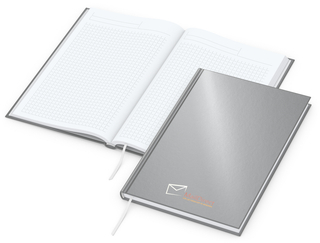 Notizbuch Note-Book Bestseller, A5, matt-silber