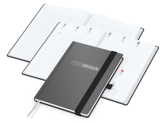 Wochenplaner Vision-Hybrid White Bestseller inkl. Silberprägung