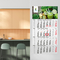 4-Monatskalender Budget 4 Recycling, rot (Einblatt)