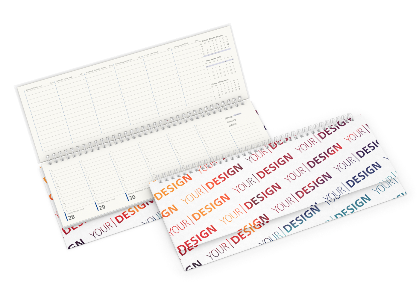 Tisch-Querkalender Compact Natura Recycling