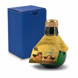 Origineller Sekt Raffael - Karton Blau, 125 ml 2K1358g3
