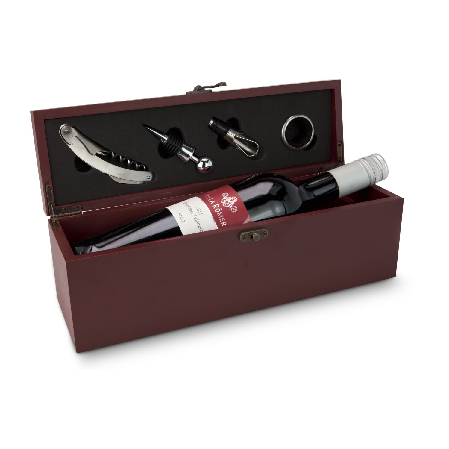 Geschenkset / Präsenteset: Weinaccessoire-Kiste 2K1555