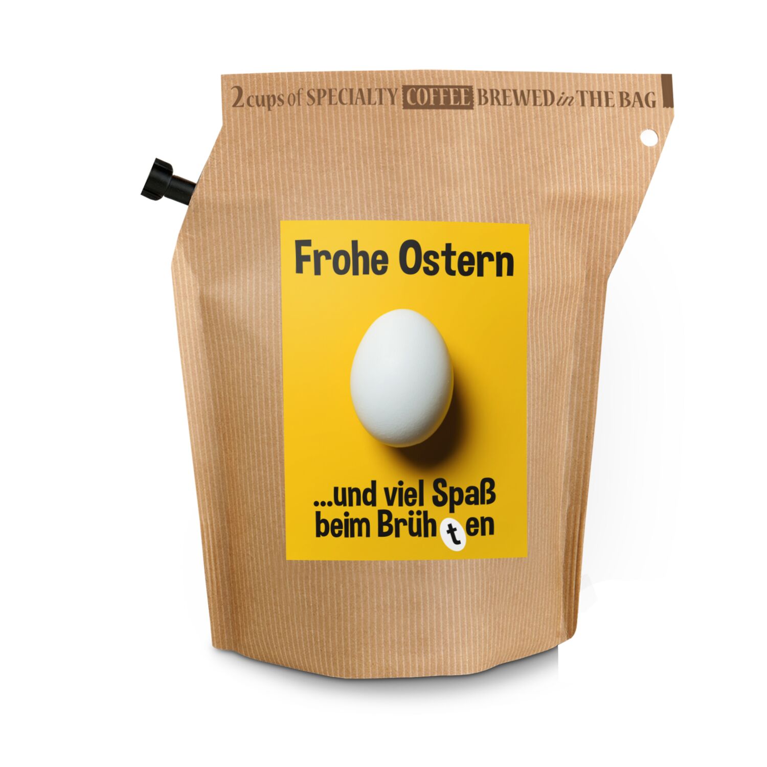 Geschenkartikel / Präsentartikel: Oster-Kaffee - Brüh(t)en 2K1624a