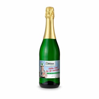 Sekt Cuvée - Flasche grün - Kapselfarbe Gold, 0,75 l 2K1902a