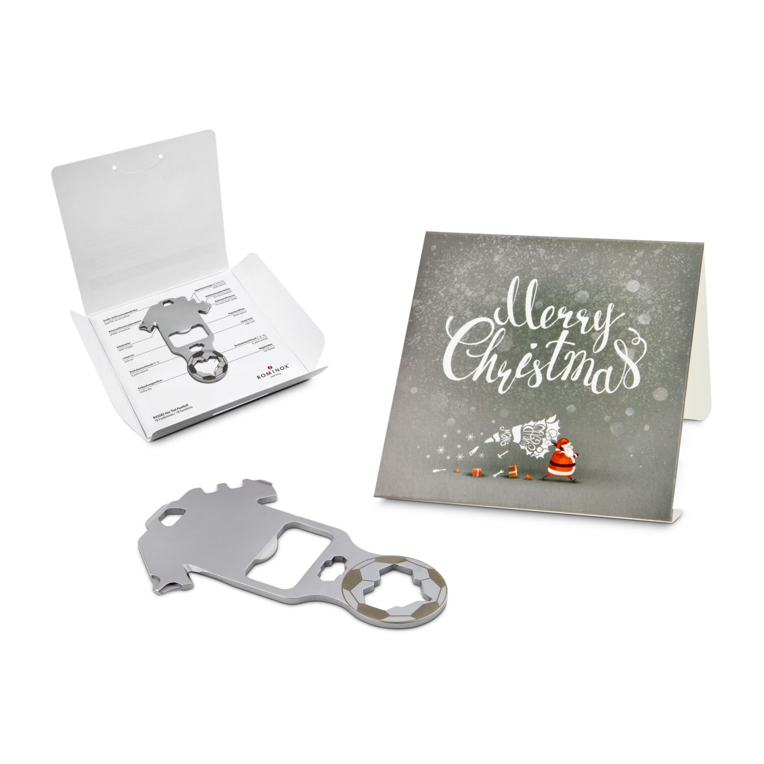 ROMINOX® Key Tool Football (18 Funktionen) Merry Christmas 2K2102h
