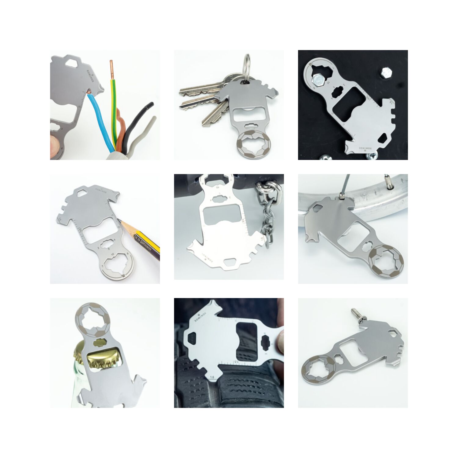 ROMINOX® Key Tool Football (18 Funktionen) Merry Christmas 2K2102h