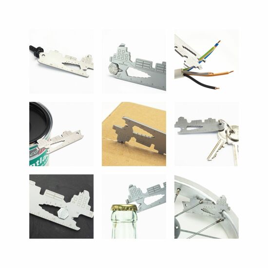 ROMINOX® Key Tool Cargo Ship (19 Funktionen) Danke 2K2103f