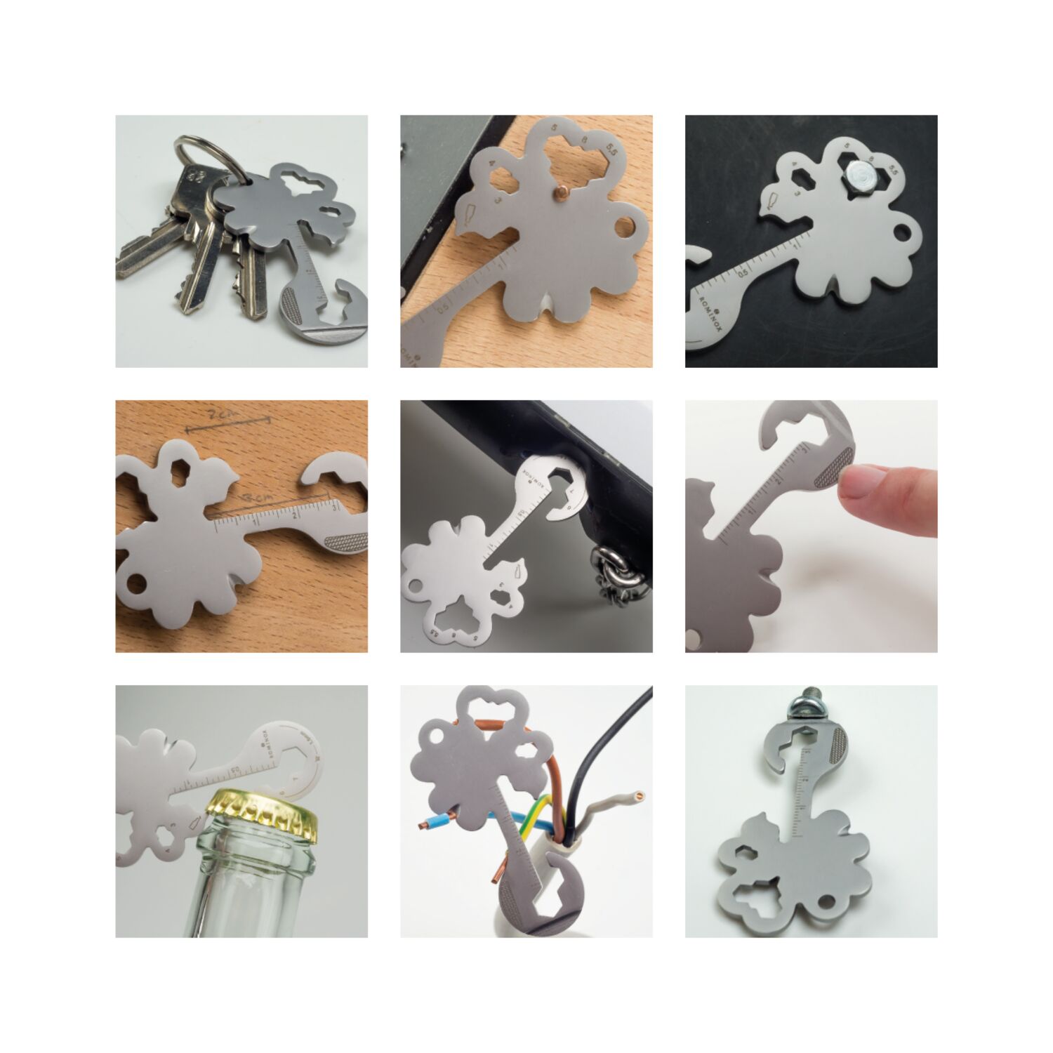 ROMINOX® Key Tool Lucky Charm (19 Funktionen) Frohe Weihnachten 2K2201m