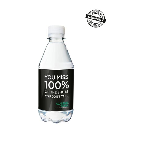 330 ml PromoWater - Mineralwasser, still - Papier-Etikett 2P001P