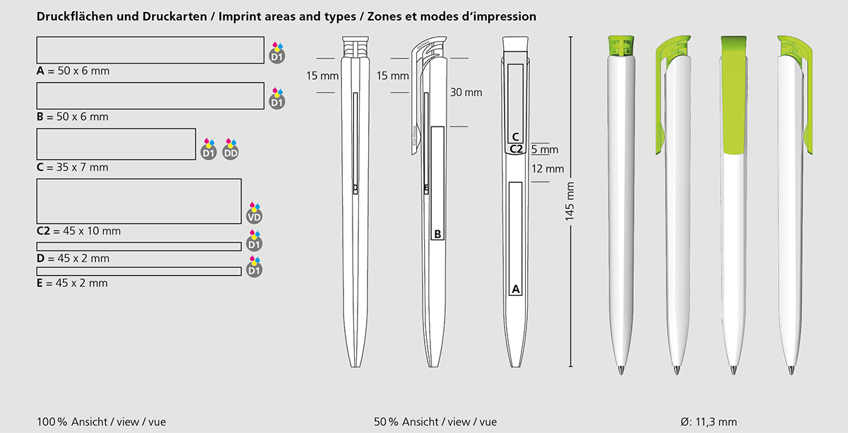 Klio-Eterna - Trias high gloss - Druckkugelschreiber