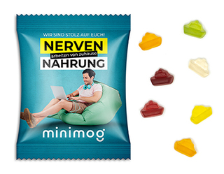 Fruchtgummi Standardformen 15 g Schiffchen Standard-Folie transparent