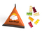 Mini Tetraeder Fruchtgummi 10 g Gummibärchen Standard-Folie weiß