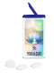 FlipTin 36 g Freshmints zuckerfrei Dose: blank, Deckel: blau-transparent