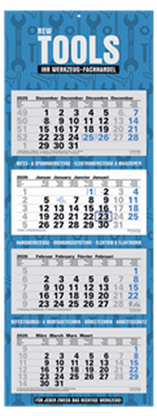 4-Monats-Kalender "Ocean-4"